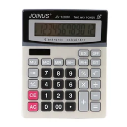 Solar Calculator 12-Digit Financial Accounting Office Supplies Computer Dual Power Supply Student Calculator Calculator