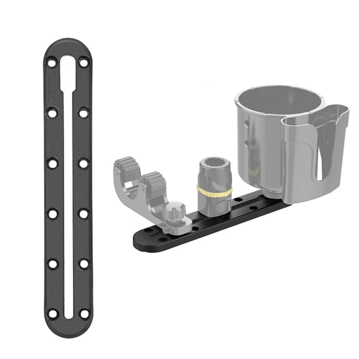 Kayak Track for Fishing Rod Holder, Kayak Gear Track Accessories for Cup Holder, Kayak Rail Track for Paddle Holders