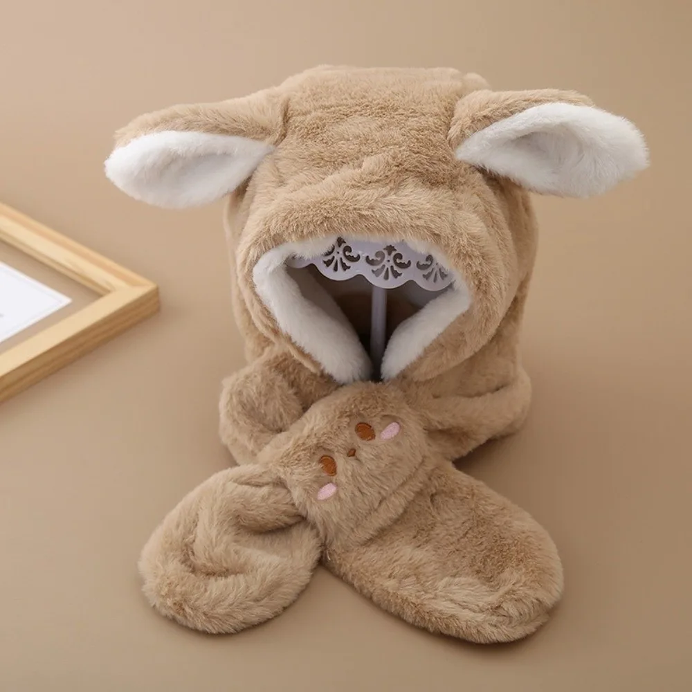 

Милая интегрированная шапка, шарф, комплект, ветрозащитный теплый пуловер, морозостойкая шапка-бини для езды на велосипеде, катания на лыжах