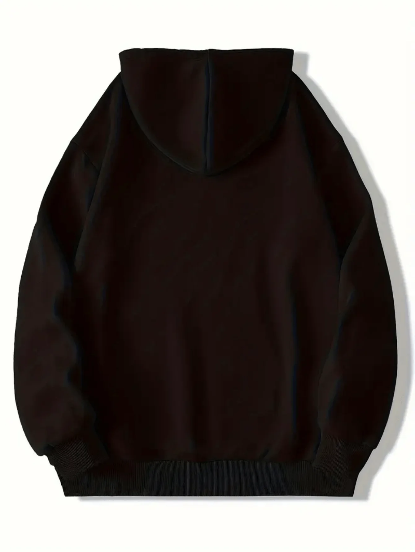 Comfortable hoodie with distressed color blocking and yin-yang symbol | Cute graphic hoodie for men, with pockets and collar