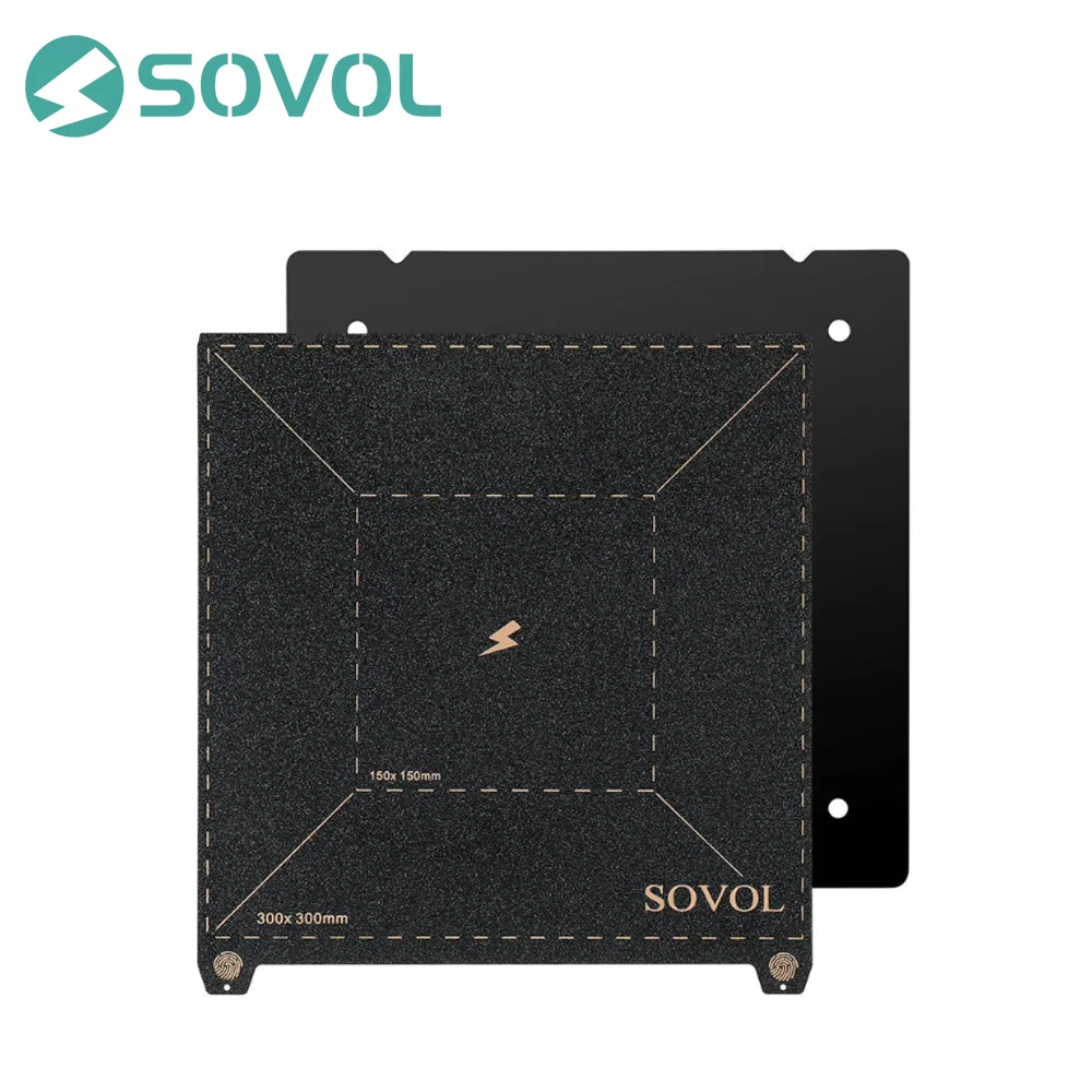 

Наборная пластина Sovol 320x310 мм PEI Гибкая стальная пластина для 3D-принтера SV07 Plus