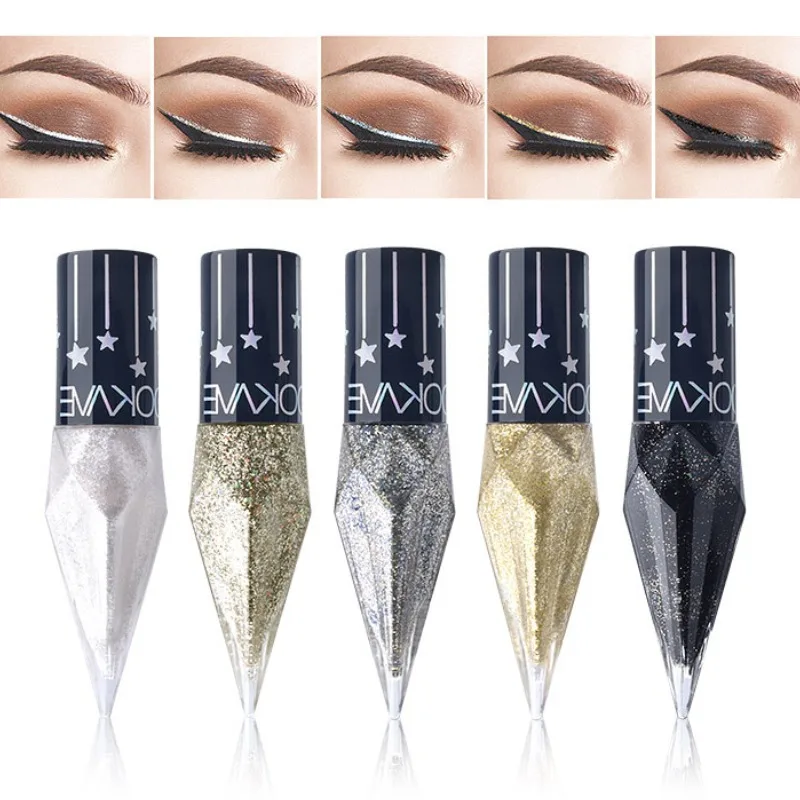 

Shiny EyeLiners Eye Shadow Pearlescent Diamond Waterproof Liquid Sequins Smooth Shiny Eyeliner Liquid Glitter Makeup