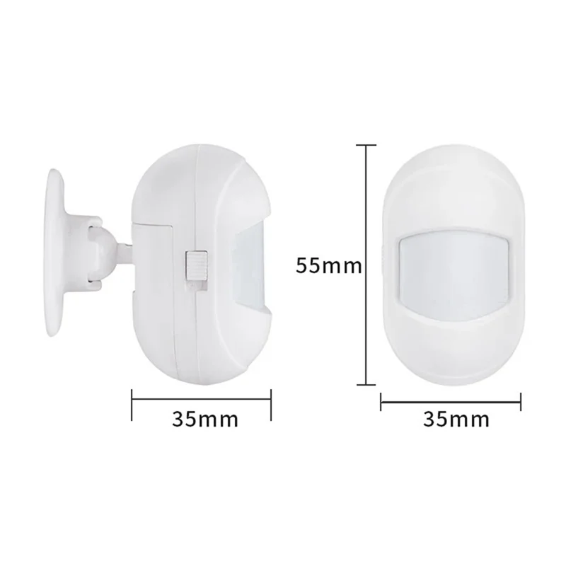 AA08-Human Body Detector Smart PIR Sensitivity And Time Adjustable Built-In Battery Detector