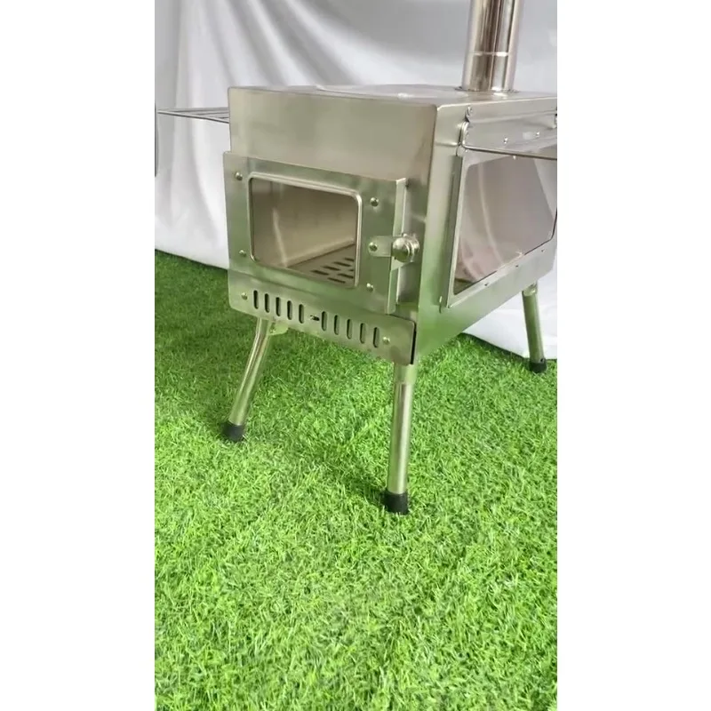 

Outdoor Equipment Large-sized Tent Heater Stove for Camping Smokeless Wood Stove Cooking Utensils Folding Stove