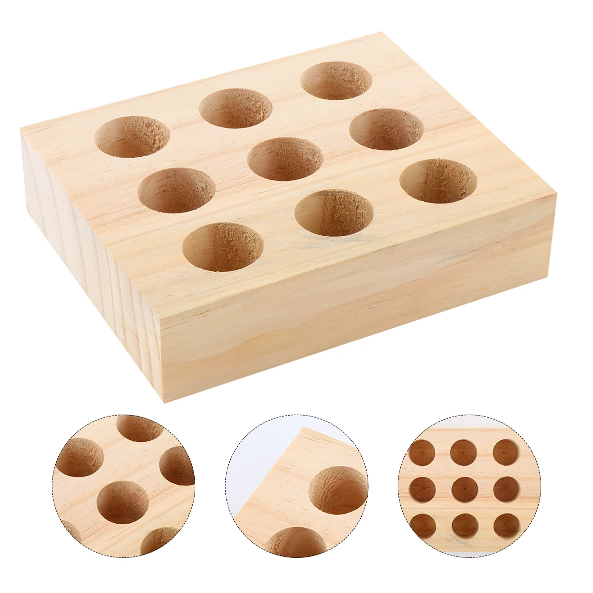 

Wooden Insect Pinning Block 5x4x1.5 Inch Hardwood Lab Supplies Specimen Display Teaching Equipment Through Holes Smooth