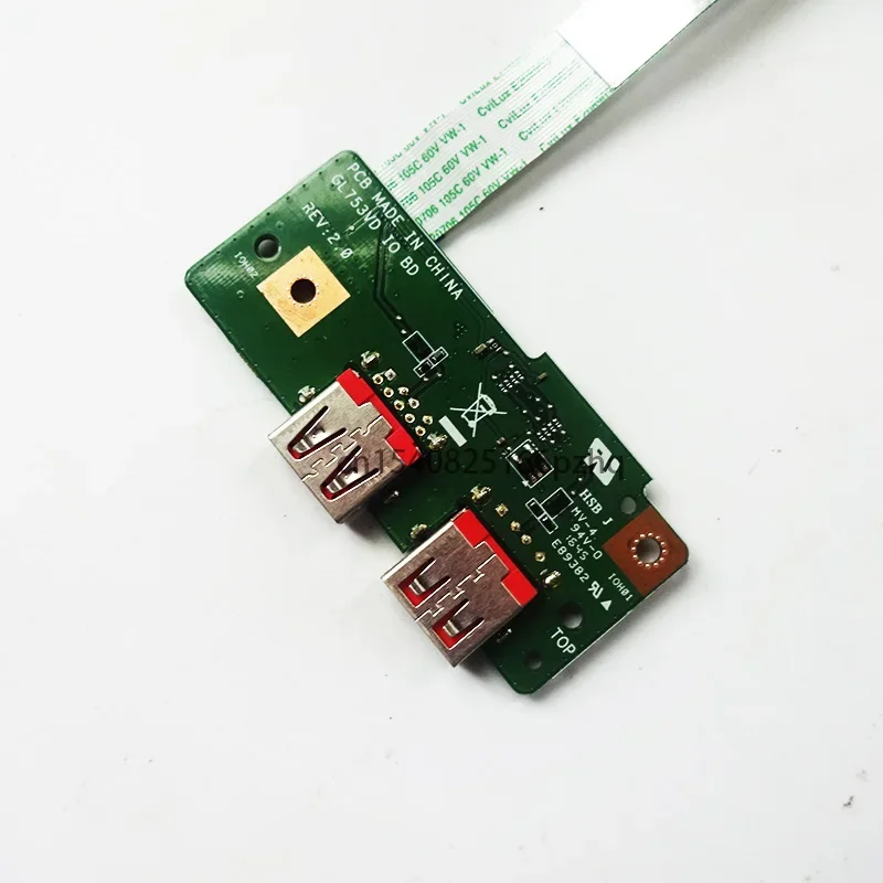 Used FOR ASUS GL753VD GL553V FZ53V FX53vd ZX53V laptop USB small board cable