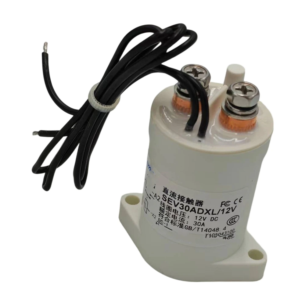 

1PC High Voltage 5-1000V 30A DC Contactor Power Relay SEV30ADXL Coil 12V 24V 36V 48V 60V 72V For Charging Piles Electric Car etc