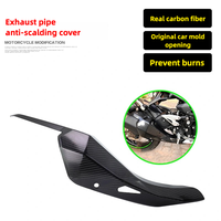 For Kawasaki NINJA 500 Z500 ninja500 Carbon Fiber Motorcycle Exhaust Pipe Protective Muffler Heat Shield Cover Guard Decoration