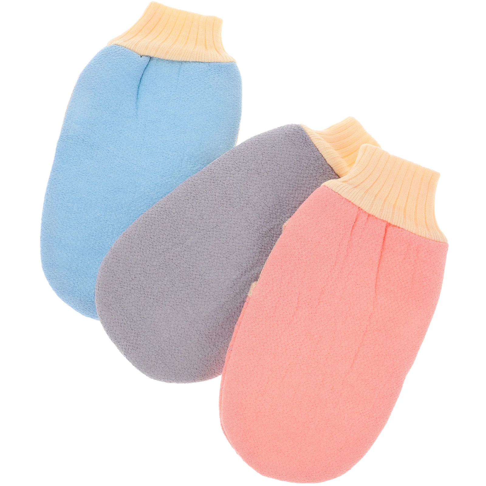 

3Pcs Korean Exfoliating Mitt Home Skin Scrubber Set for Smooth Rejuvenated Skin Spa-Like Bath Experience Women and Men