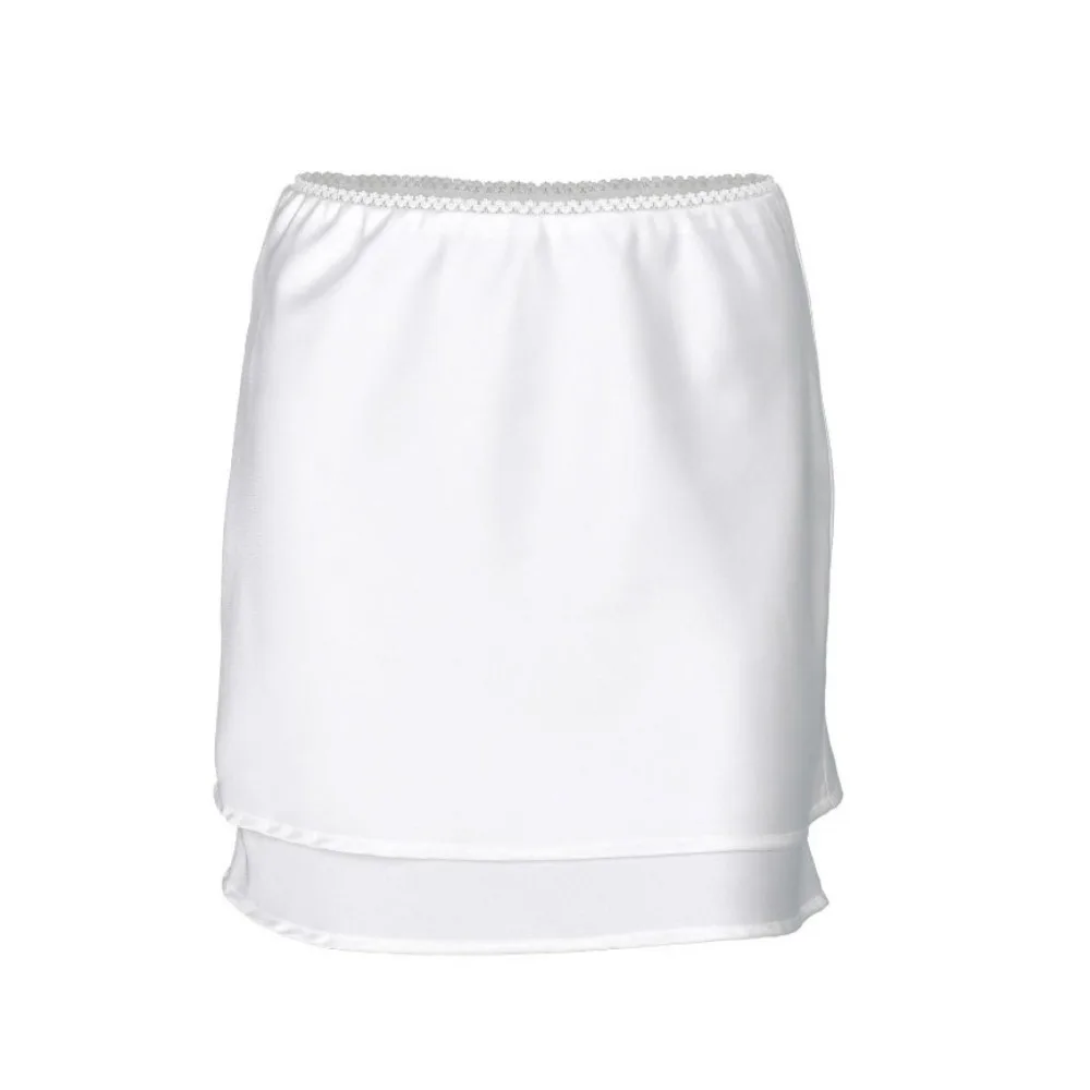 

Y2K Summer Women's Mini Skirt Elastic Waist Silky Short Skirts High Waist Thin White Skirt Daily Wear