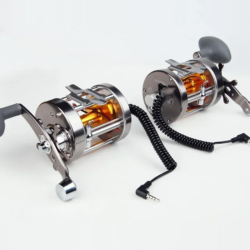 

Visual Anchor Fish Reel 7000 Full Metal Drum Fishing Reel Fish Finder Remote Caster Sight Left and Right Hand