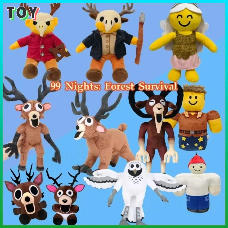 

99 Nights In The Forest Deer Plush Toy Movie Peripheral Soft Stuffed Animal Deer Doll Fans Birthday Gift Toy For Kids Gifts