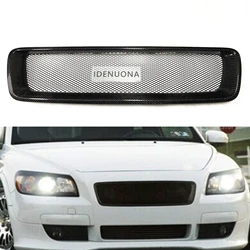 Front Grille For Volvo C30 2007-2008 2009 Real Carbon Fiber/Fiberglass Car Upper Bumper Hood Mesh Body Kit Grid Racing Grills