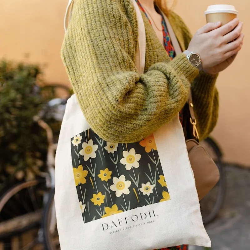 

Месяц рождения, цветочная сумка, ботаническая эстетическая холщовая сумка, персонализированный подарок для свадебного душа, подарок подружке невесты, подарок лучшему другу