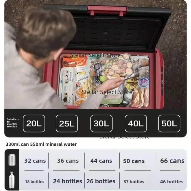 Car Refrigerator 40L Compressor for Refrigeration, , Refrigeration,  Truck Camping Use, Supports Mobile Phone Control