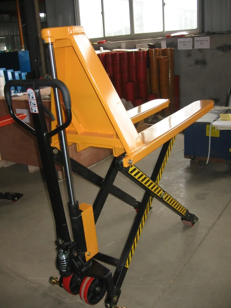 Truck Hand Hydraulic Truck with High Lift Features New 1000kg/1500kg Manual Scissor High Lift Pallet Forklift