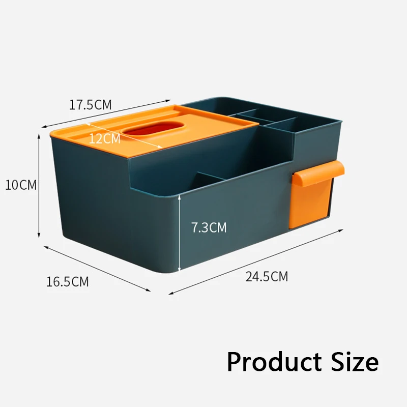 Caja de almacenamiento multifuncional para artículos diversos, adecuada para sala de estar, dormitorio, baño, caja de pañuelos de coche