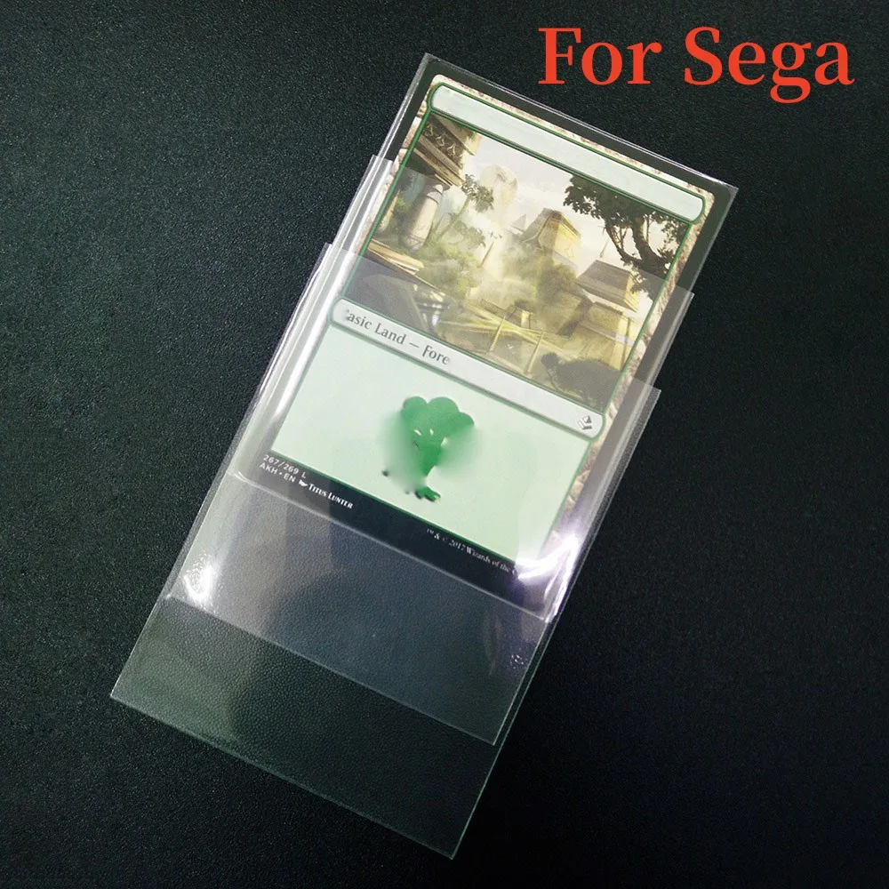 Transparent Game Play Cards Protector Bag 69*94mm for Sega Master System Cards Cover Sleeves Games Accessories