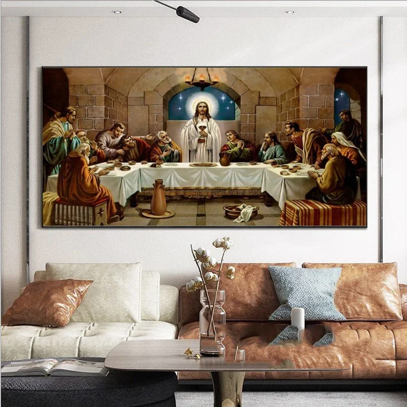 5D Diamond Painting The Last Supper Full Diamond Art Embroidery Gifts Restaurant Office Home Decor DIY Diamond Cross Stitch Kits