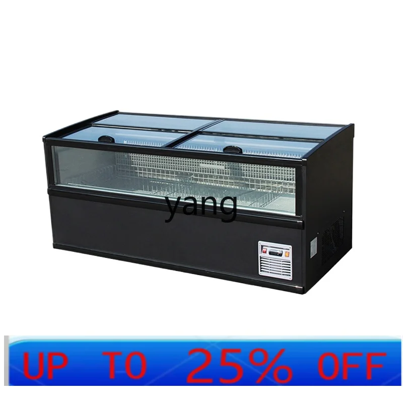 CX supermarket front window combination island cabinet frost-free frozen display cabinet seafood dumplings balls refrigerator