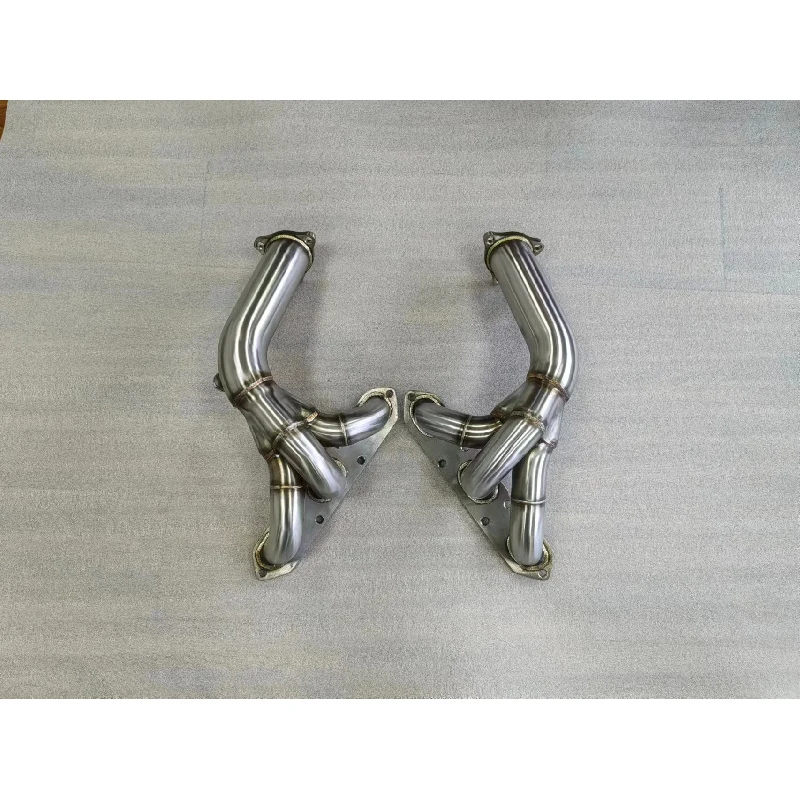 

Polished Stainless Steel Exhaust Header Fit 05-08 987 Boxster Cayman S