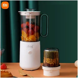 Xiaomi Portable Blender Personal Size Blender for Juice Shakes Smoothies  with Four Blades Mini Blender Travel Baby Food Bottle