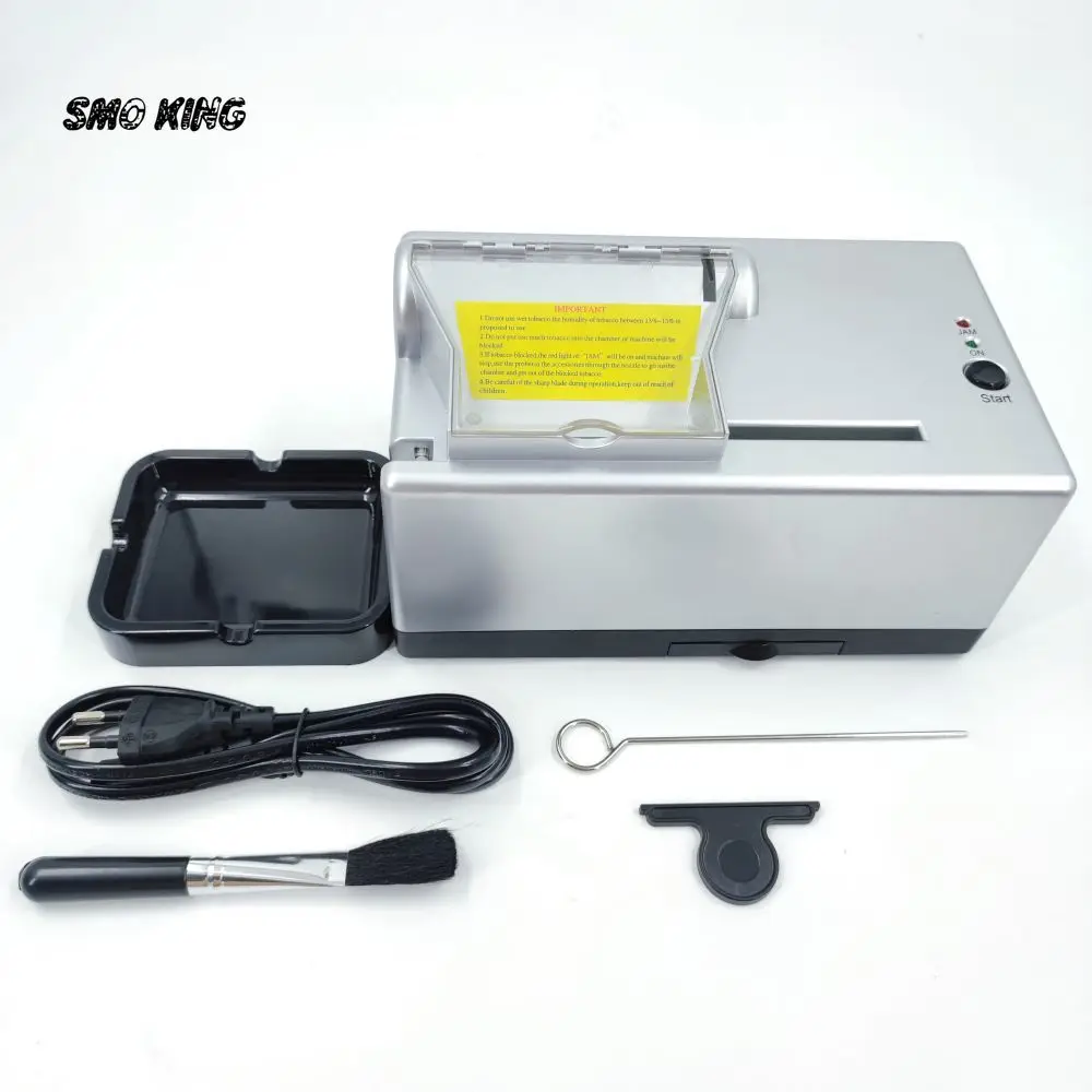 SMO Electric 6.5/8mm Cigarette Machine Automatic Rolling Tobacco Pipes Injector Filling Maker DIY Wrapping Smoking Accessories