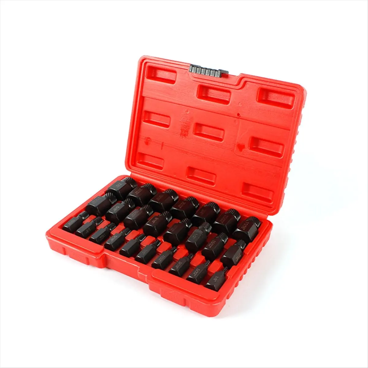 【~ NEW A43I】25 Pieces Screw Extractors Hex Shank Imperial Screw Remover Tool for Damaged Screws Bolts Extractor Tool Black