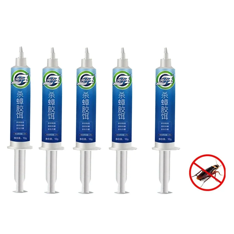 Gel medicinal para matar cucarachas, 1-3 uds., 10g, plantillas para trampa de cebo, insecticida para el hogar, pulverización, Control de plagas, Micro tóxico