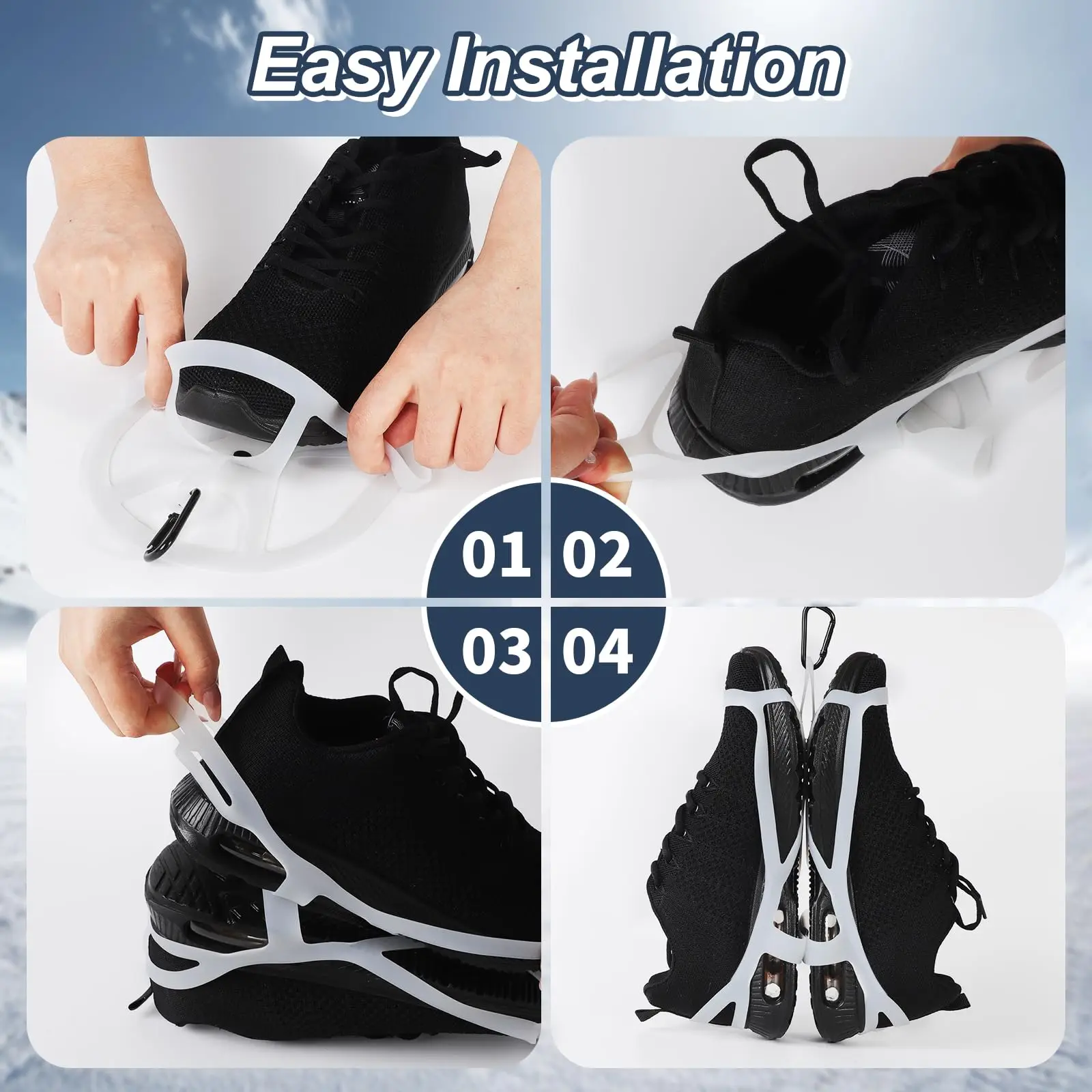 Shoe Holster for Carrying Shoes on Bag, Shoes Holder for Backpack Shoe Clips