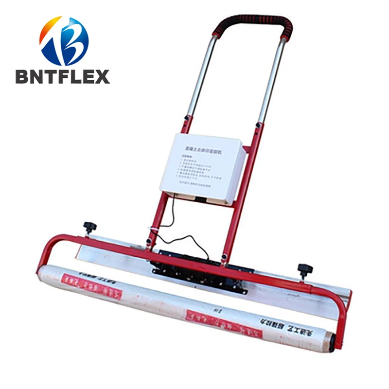 Multi-fuction Gasoline concrete vibration ruler cement ground level vibration electric film covering film laying machine