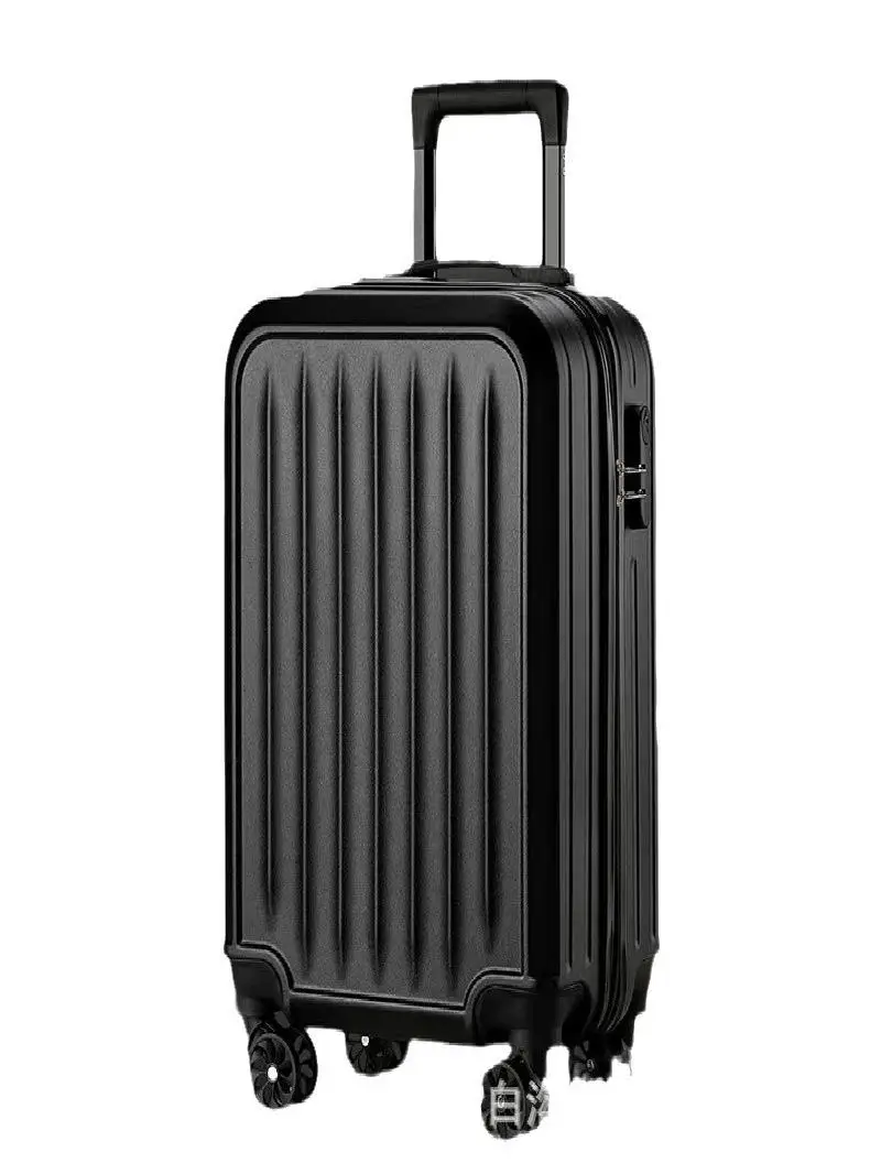 サテン仕上げの20インチ機内持ち込みスーツケース、旅行や休暇に最適なコンビネーションロック付き、ミニマリストラグジュアリースタイル、abs素材、ユニセックス