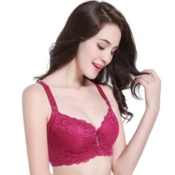 Lace Sexy Adjustable Oversized Bra, Hot Selling Foreign Trade Item With Steel Rings Gathering Thin Women'S Bra Underwear