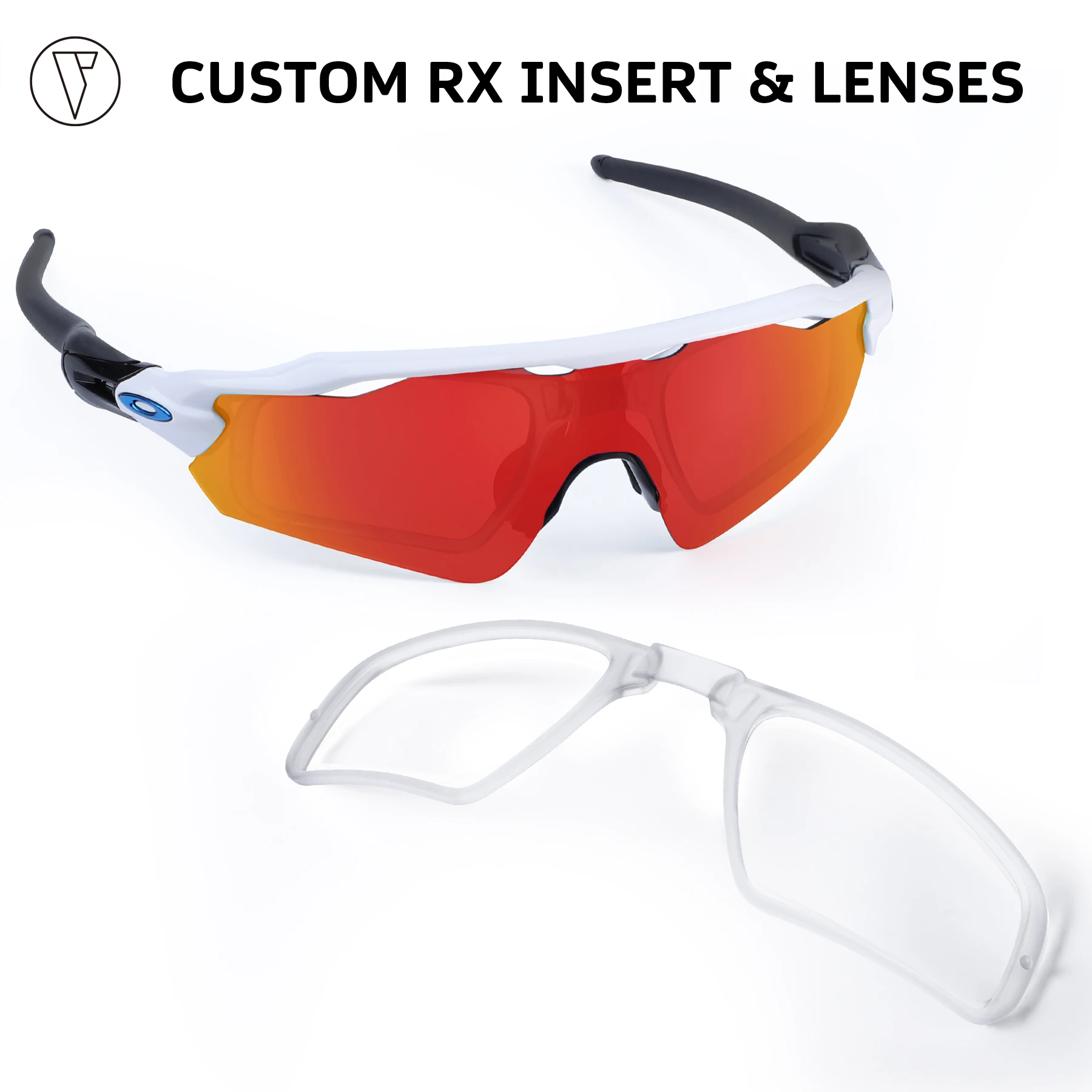 

ONDEX Insert Clip-On рецептурный зажим и индивидуальные рецептурные линзы для солнцезащитных очков Oakley Radar EV серии