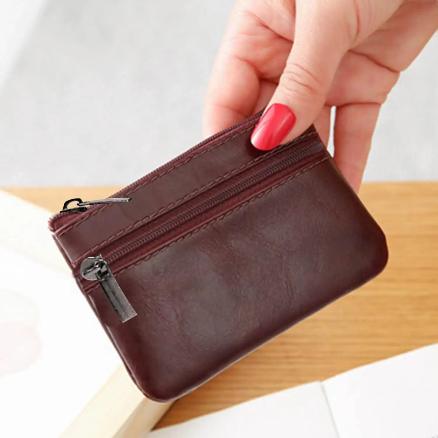 

Women Men Coin Purse Men Small Bag Wallet Change Purses Zipper Money Bags Children Mini Wallets Leather Key Holder