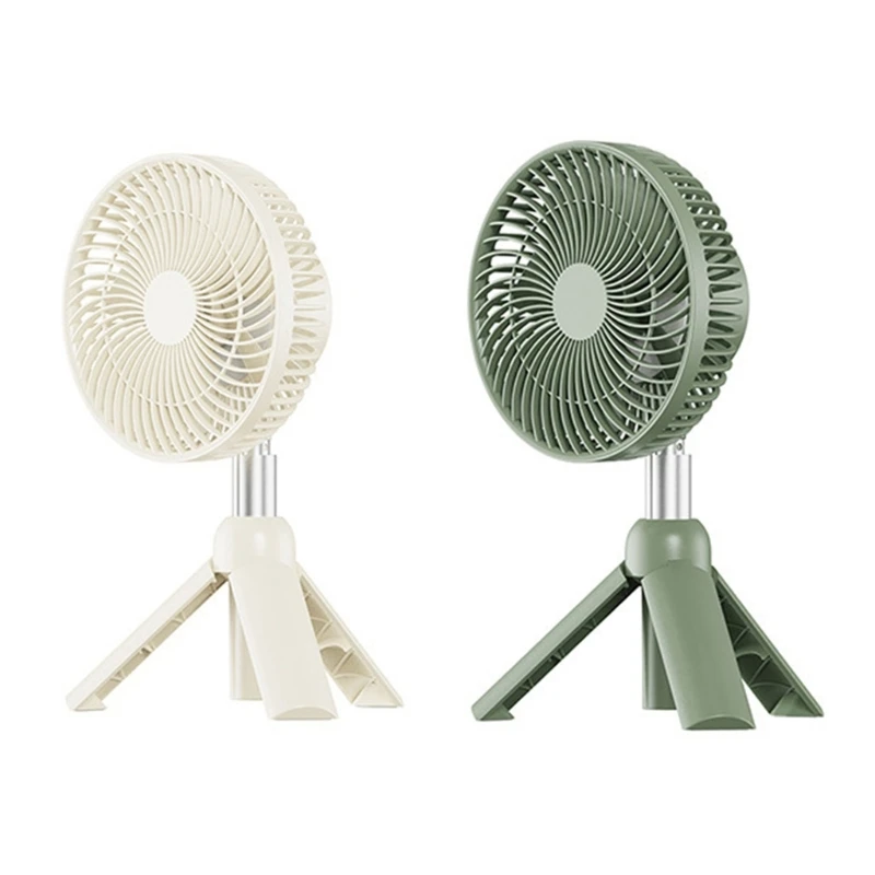 

M2EE Super-Silent Camping Fan Tent Rechargeable USB Outdoor Ceiling Portable Wireless Table Led Lamp Tripod Stand Desktop Fan