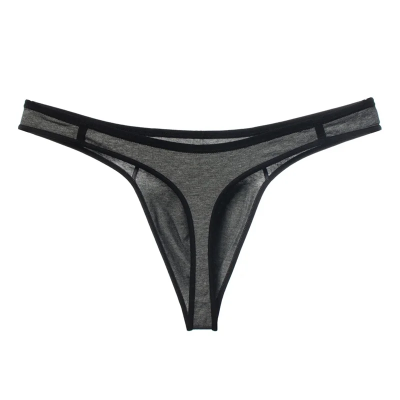 Tanga de algodón para hombre, ropa interior deportiva, sexy, gay, sin seguimiento