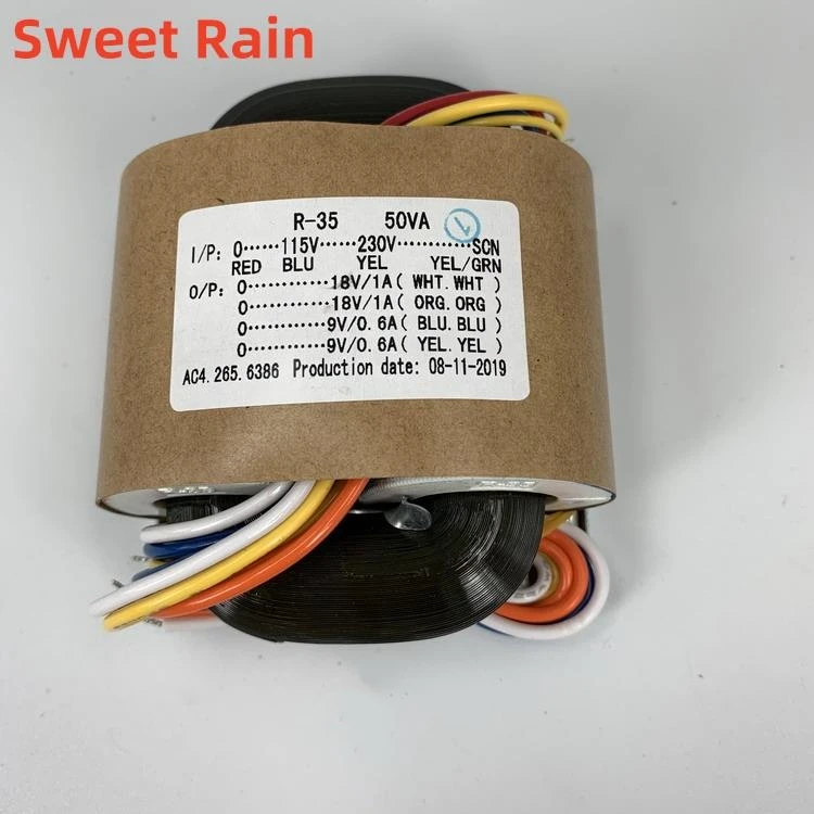 R Type Power Transformer 50 W Dual-motor 18Vx2 + 9Vx2 R Cattle Audio Transformer Wire Primary 115 V To 230 V