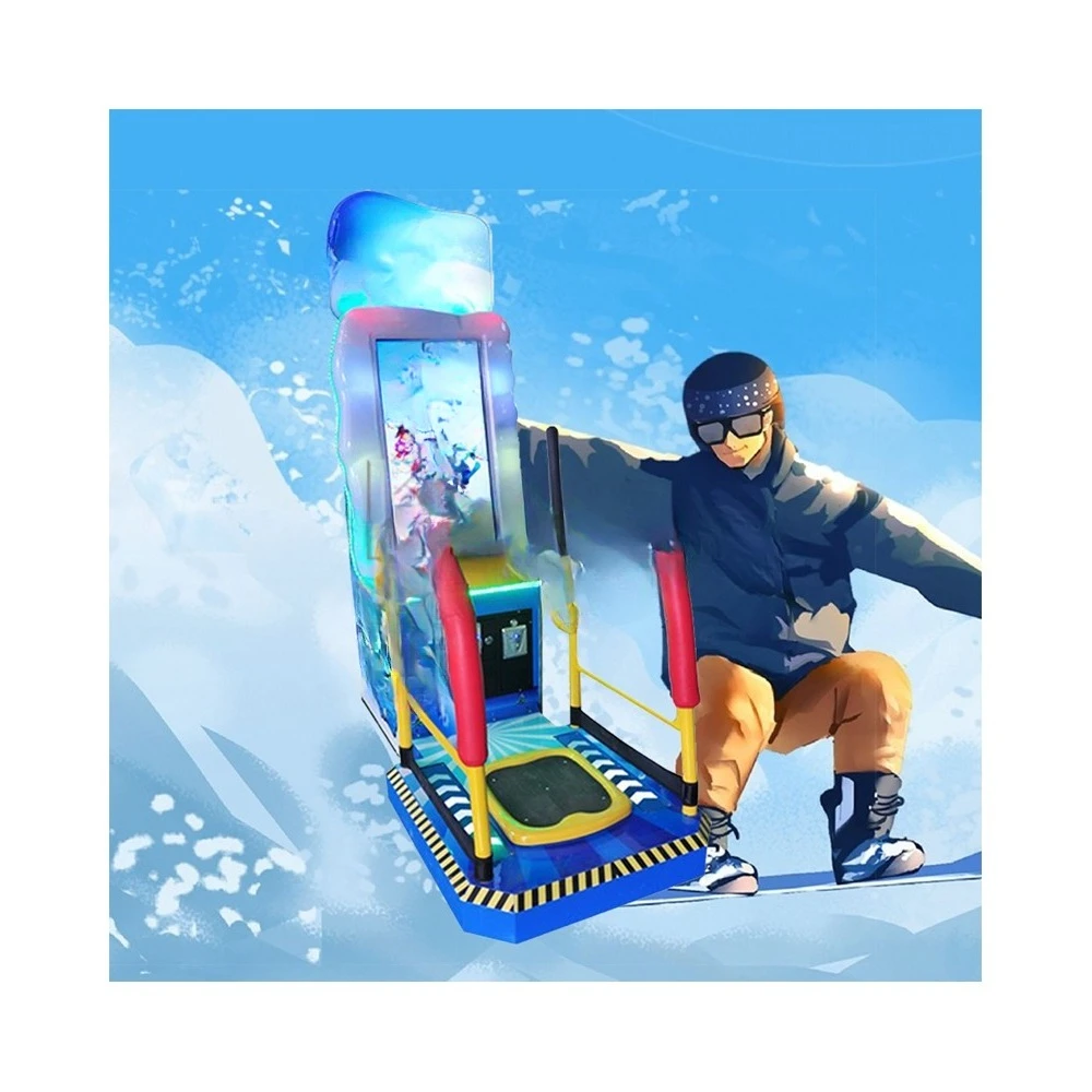 Coin-operated ski emulator fitness equipment, fitness super ski arcade