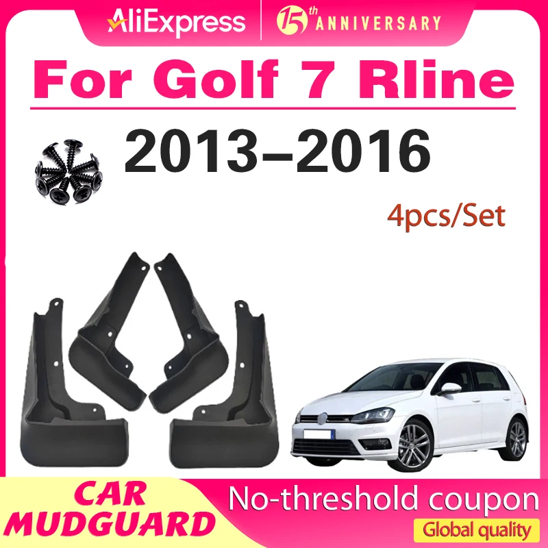 

Mudflaps Fender For VW Volkswagen Golf 7 Rline 2013-2016 Mud Flaps Splash Guards Front and Rear Wheels Fender Accessories