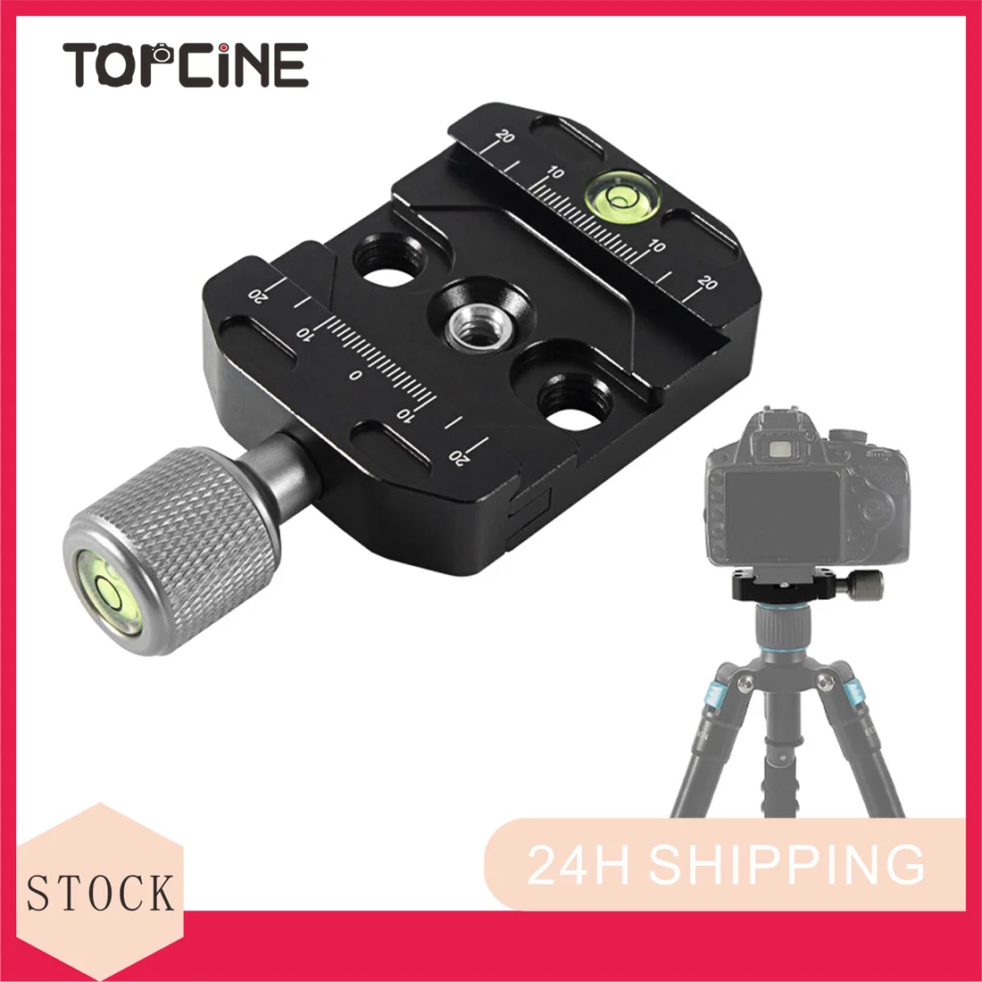 Topcine Quick Release Clamp with Arca Swiss clamp Style for Tripod Ballhead Universal Quick-Change seat, monopod Head,  Qu