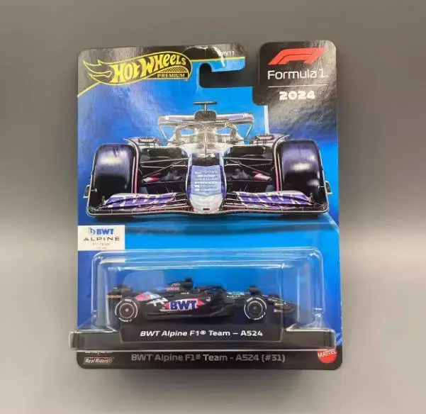 Véritable Hot Wheels Premium voiture formule 1 1:64 moulé sous pression F1 Red Bull Racing BWT Alpine Money véhicules modèle garçons jouets cadeau d'anniversaire