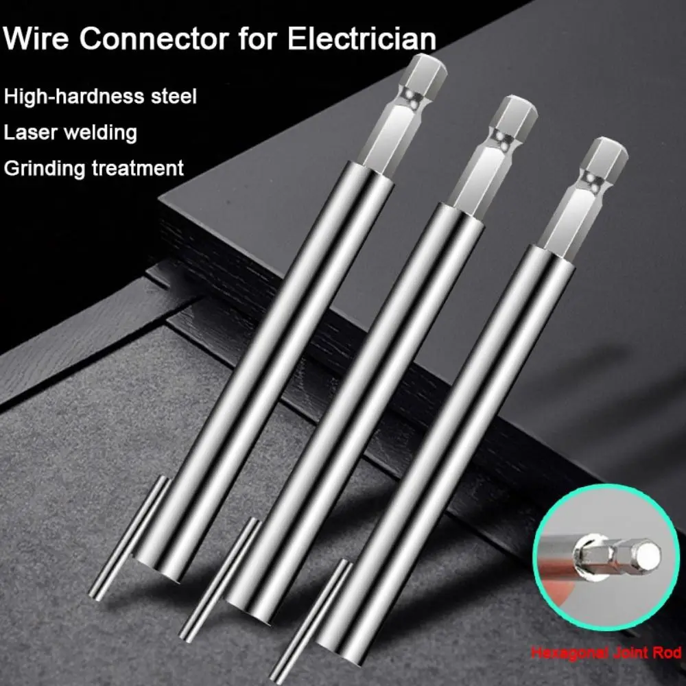 

3Pcs Power Drill Drivers Wire Connector for Electrician Hexagonal Handle Automatic Quickly Wire Twister High Efficiency