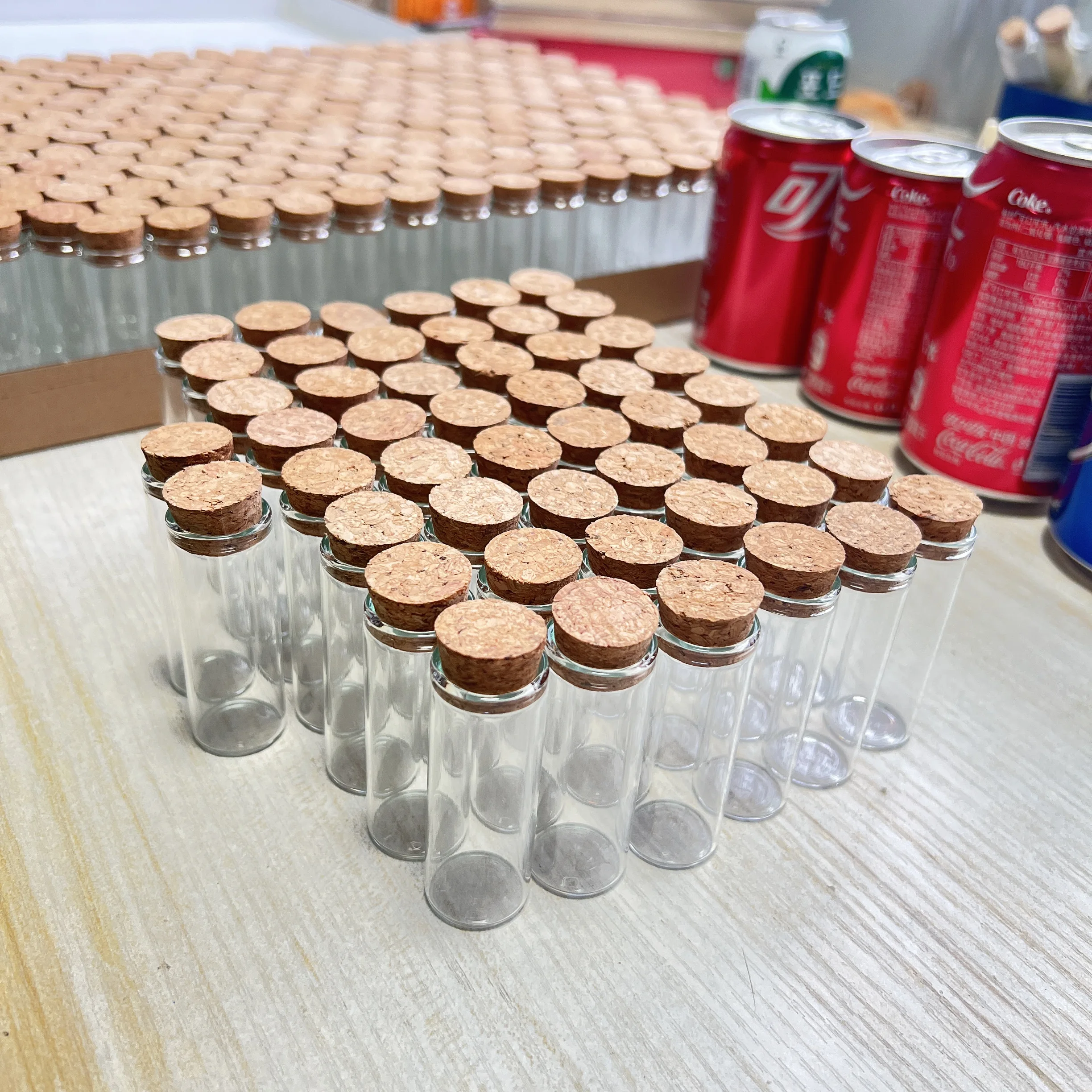 54/72 pcs 12ml Candy Glass Bottle 17×22×60mm Glass Test Tube Cork Mini Bottles Container Small DIY Match Jars Vials Tiny glass