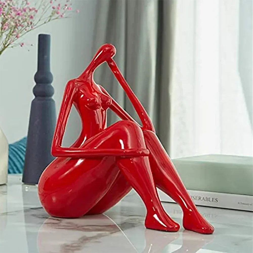 

Creative Decoration Woman Body Sculpture Lady Statue Figurine Yoga Decor Arts Table Centerpiece Home Gifts Modern Art Furnishing