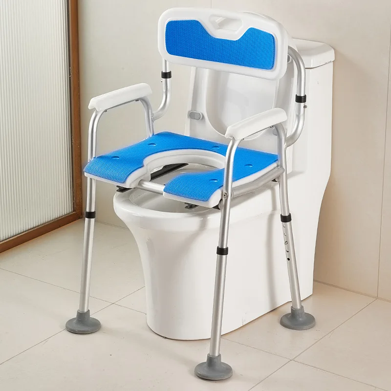 

Стул для ванной Ванная комната Табурет для душа Нескользящий подлокотник Стул для душа