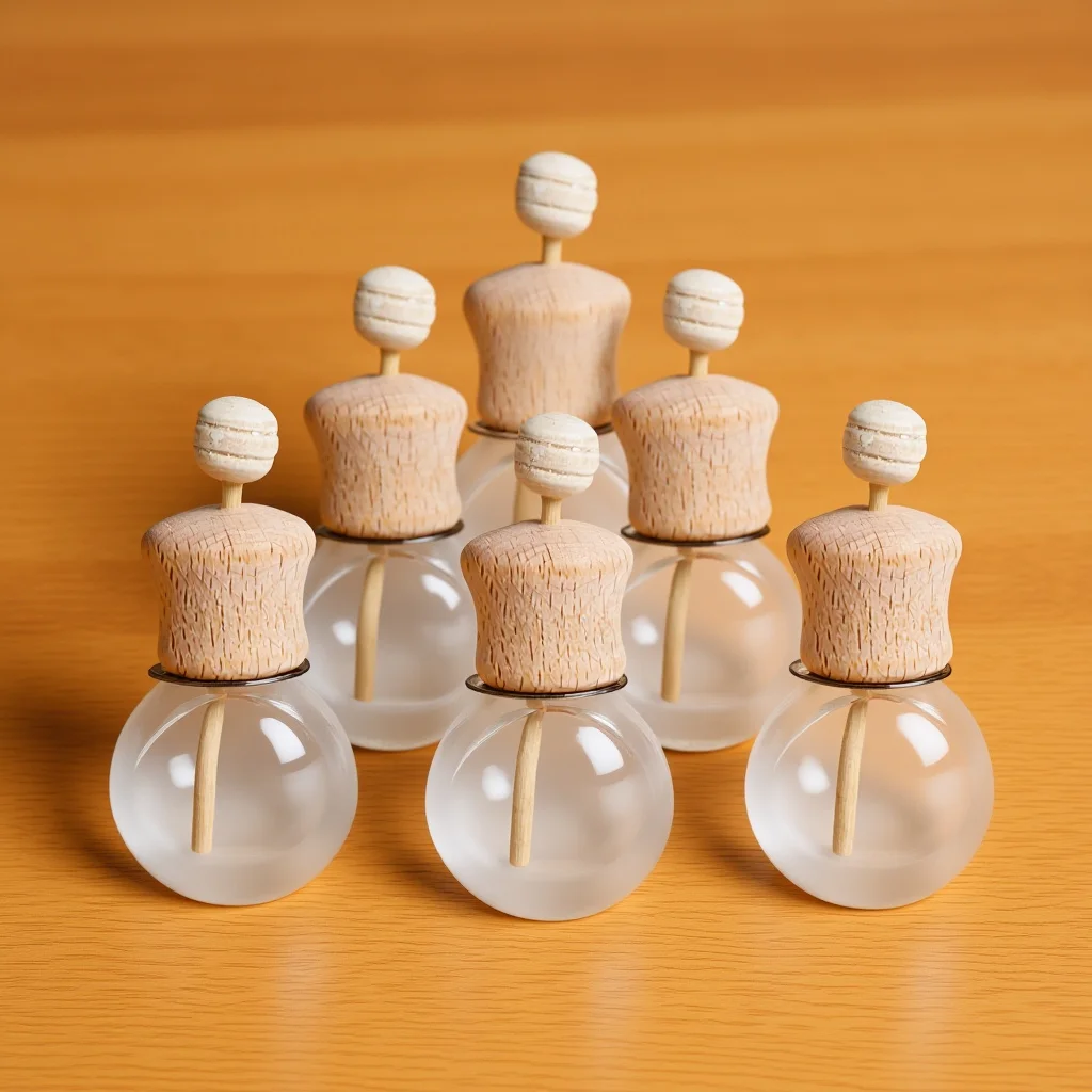 

6Pcs Clip on Car Aroma Diffuser Reusable Perfume Bottle Small Scent Diffuser Essential Oil Air Vent Freshener Car Accessories