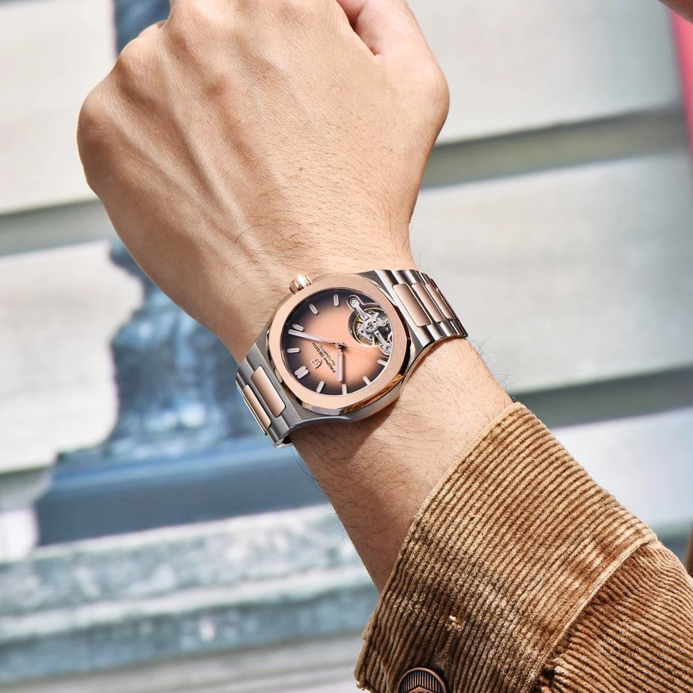 Новые мужские механические час – обзор и цена Tourbillon Movement Watch