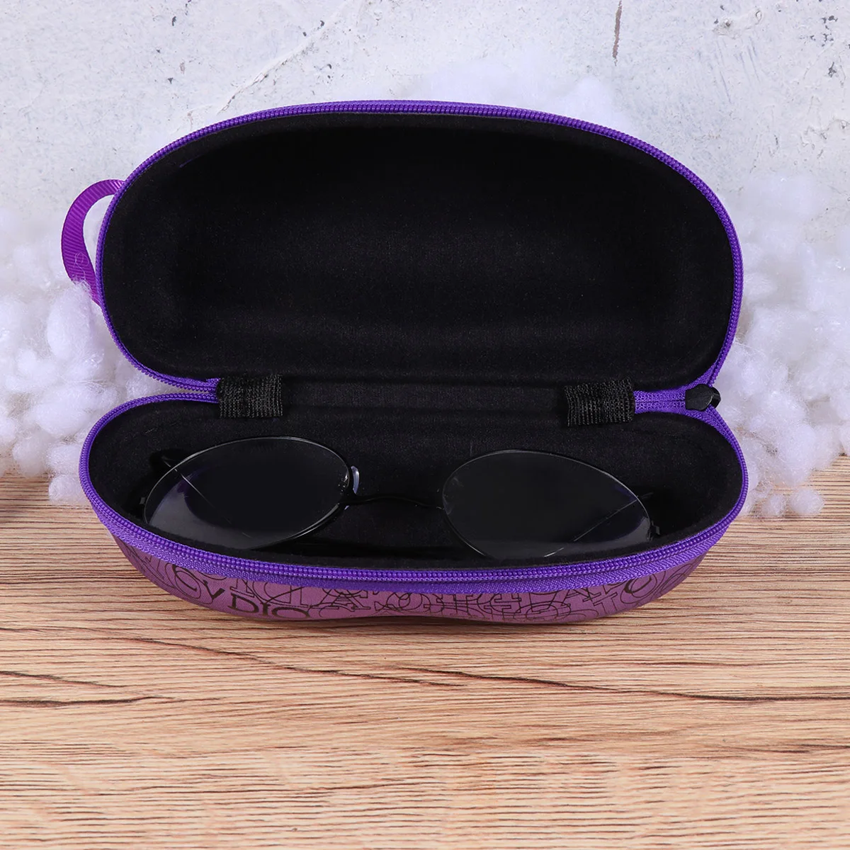 

Eva Universal Sunglasses Box Portable Glasses Case Zipper Peanut Shaped For Adults Kids Durable Scratch Resistant Eyeglasses Bag