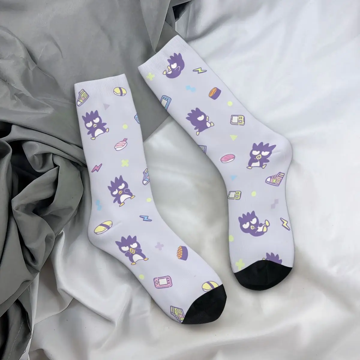 Sanrio Badtz Maru Socks for Women Soft Fashion Socks Harajuku Accessories Middle Tube Socks Wonderful Gifts